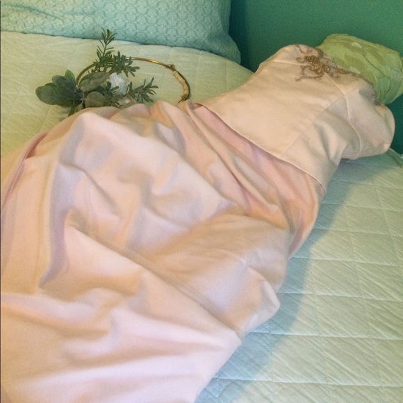 David's Bridal Dresses Davids Bridal Sleeveless Blush Pink Vintage Gown Poshmark